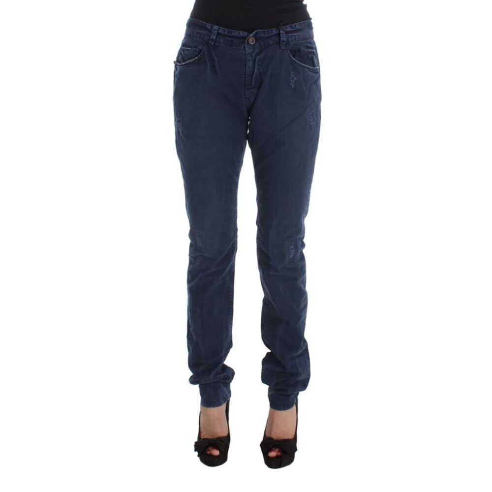 Costume National Chic Regular Fit Blue Denim Women's Jeans